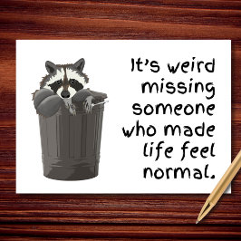 Cartão Estranho Sentimento Normal Sem Você