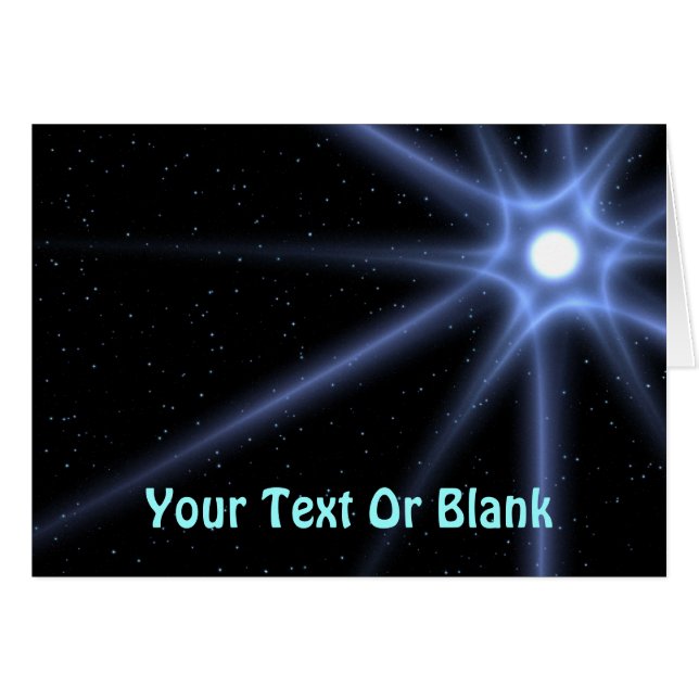 Cartão Estrela brilhante (Frente Horizontal)