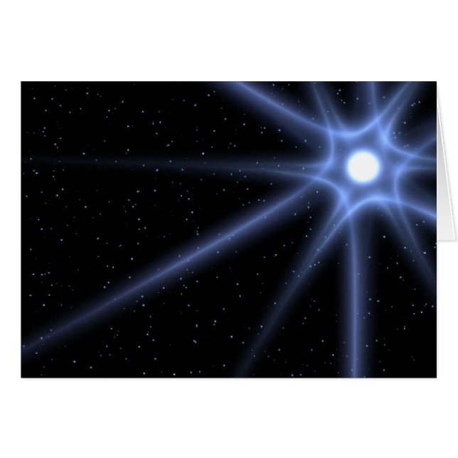 Cartão Estrela brilhante (Frente Horizontal)