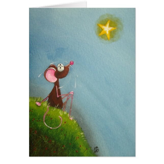 Cartão Estrela brilhante (Frente)