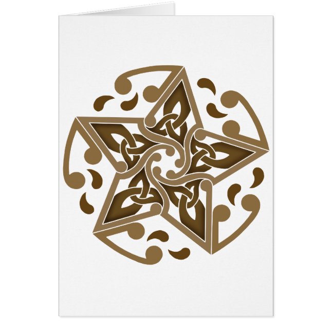 Cartão Estrela celta (Frente)
