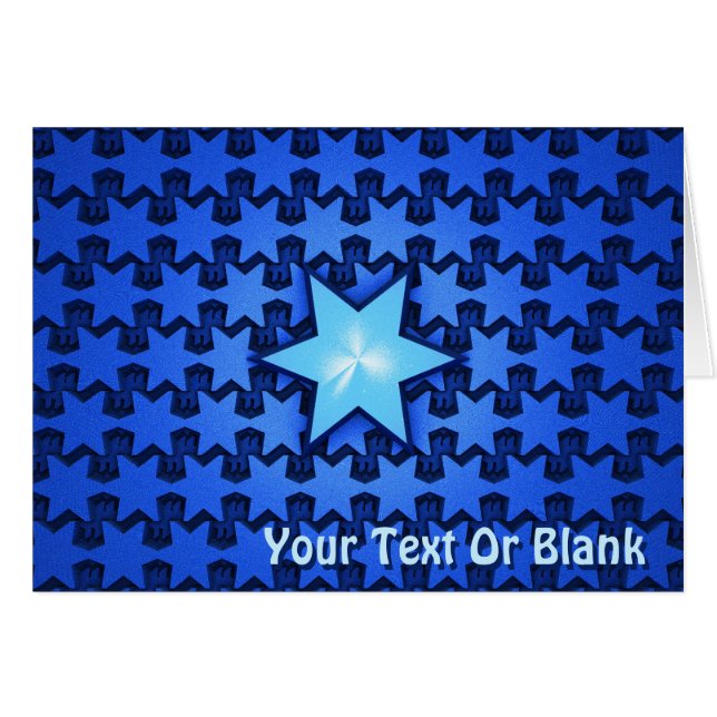 Cartão Estrela Central (Frente Horizontal)