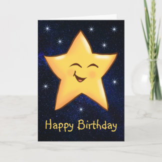 Cartão Estrela de Aniversário