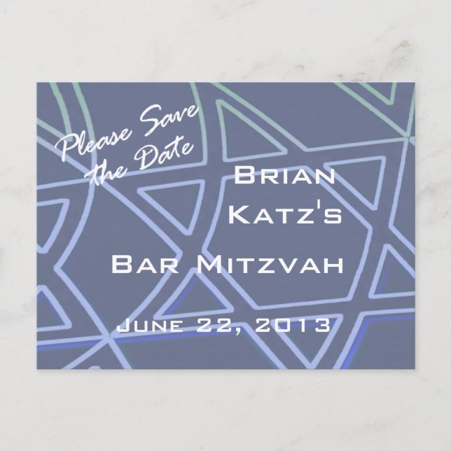 Cartão Estrela de David (Frente)