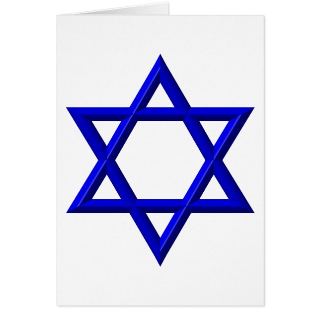 Cartão Estrela de David (Frente)