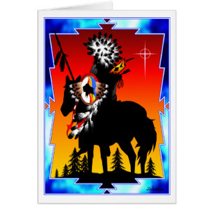 Cartão Estrela de noite