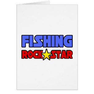 Cartão Estrela de Rock de Pesca