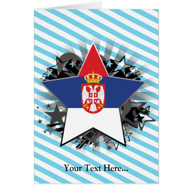 Cartão Estrela de Serbia (Frente)
