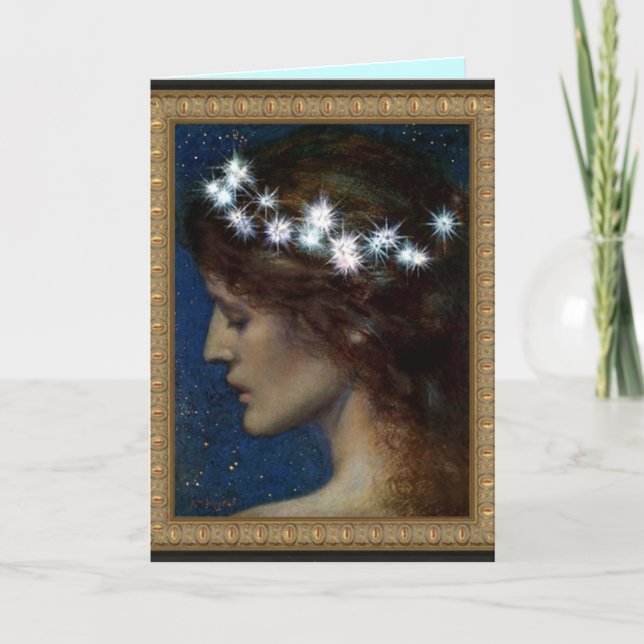 Cartão Estrela do Céu por Edward Robert Hughes (Frente)