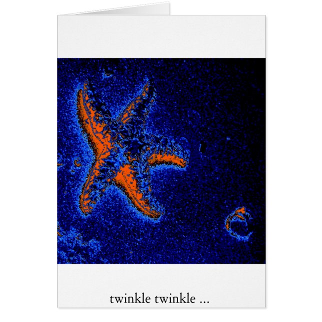 Cartão estrela do mar (Frente)