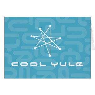 Cartão Estrela do Natal Moderno do Médio Século