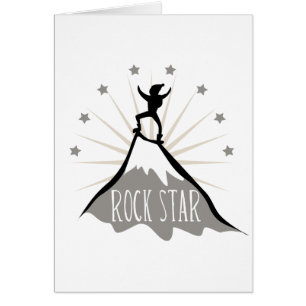 Cartão Estrela do rock