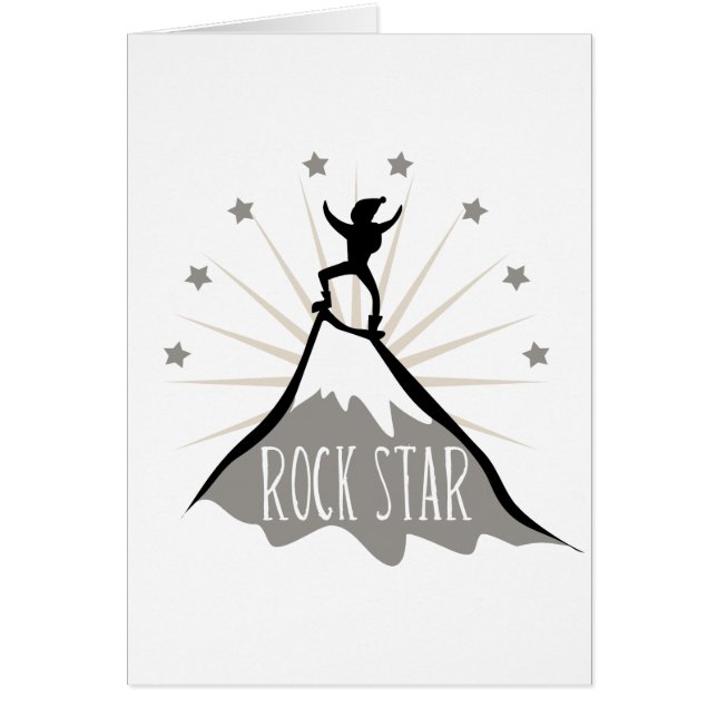 Cartão Estrela do rock (Frente)