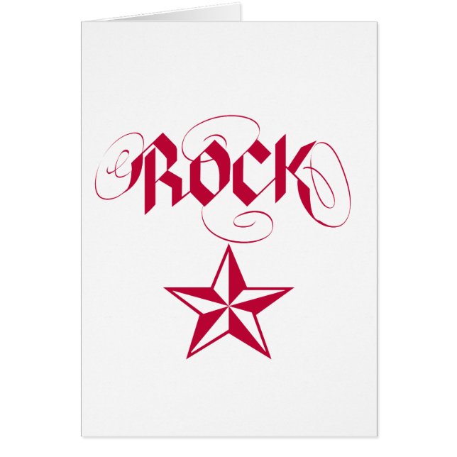 Cartão Estrela do rock (Frente)