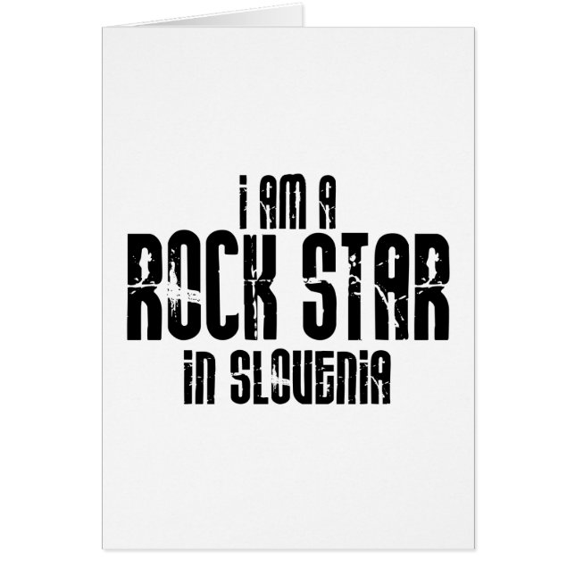 Cartão Estrela do rock em Slovenia (Frente)