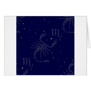Cartão estrela escorpião