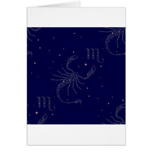 Cartão estrela escorpião