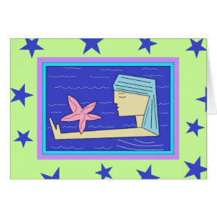 Cartão estrela-maiden