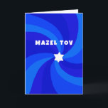Cartão Estrela Nadada Moderna de David MAZEL TOV Bar Mitz<br><div class="desc">Cartão perfeito para parabéns enviarem um taco mitzvah, bar mitzvah, casamento ou outra celebração judaica! A mão fez arte para você. TOTALMENTE PERSONALIZÁVEL! Clique em "Personalizar" acima para editar o texto. Clique em "editar usando a ferramenta design" para ajustar as fontes, cores e posicionamentos. O Design também está disponível como...</div>