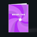 Cartão Estrela Nadada Moderna de David MAZEL TOV Bar Mitz<br><div class="desc">Cartão perfeito para parabéns enviarem um taco mitzvah, bar mitzvah, casamento ou outra celebração judaica! A mão fez arte para você. TOTALMENTE PERSONALIZÁVEL! Clique em "Personalizar" acima para editar o texto. Clique em "editar usando a ferramenta design" para ajustar as fontes, cores e posicionamentos. O Design também está disponível como...</div>