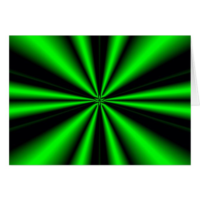 Cartão estrela verde da esperança (Frente Horizontal)