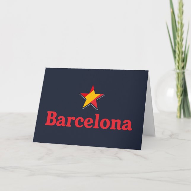 Cartão Estrelas da Espanha – Barcelona (Frente)