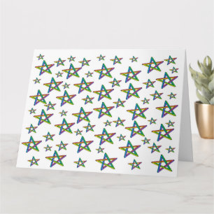 Cartão Estrelas de Aniversário