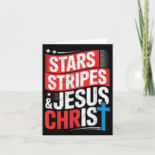 Cartão Estrelas de Jesus Cristo Cristão estrelas estrias 