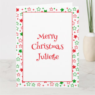 Cartão Estrelas de Natal bonitas