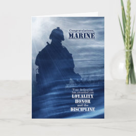 Cartão Estrelas do Formando do Boot Camp e Placa Soldier 