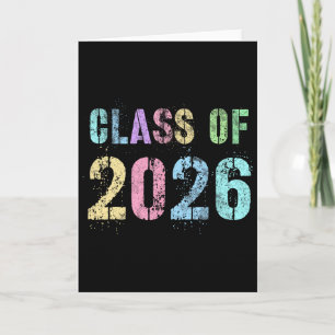 Cartão Estrelas do Rock Futuro Cl de 2026 Graduação Adeus