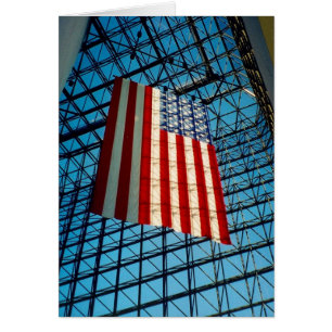 Cartão estrelas e faixas geométricas