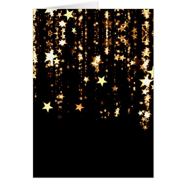 Cartão estrelas em queda (Frente)