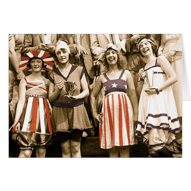 Cartão Estrelas & listras para sempre (Frente Horizontal)