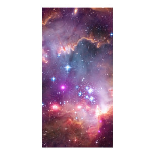 Cartão Estrelas Roxas Astronomia Espacial da Galáxia