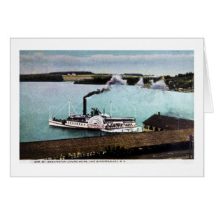 Cartão Estreptococo. Mt. Washington, lago Winnipesaukee,