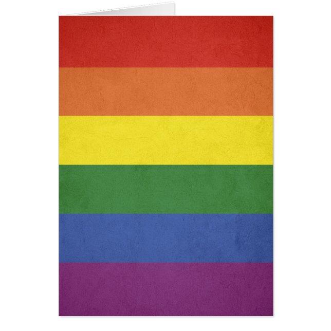 Cartão Estrias arco-íris (Frente)