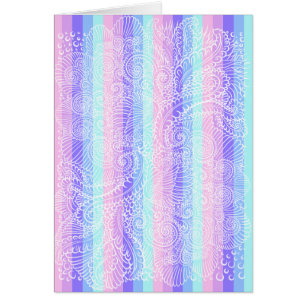 Cartão Estrias de harmonia pastel