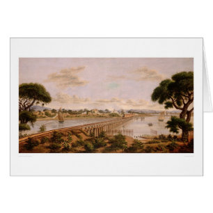 Cartão Estuário de Oakland perto do lago Merritt (1232A)
