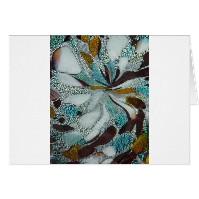 Cartão Estudo azul do detalhe de Murano (Frente Horizontal)