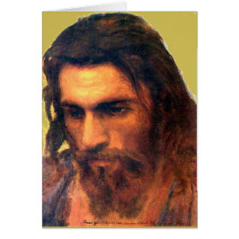 Cartão estudo da cabeça de Jesus Cristo antes de 1872 por