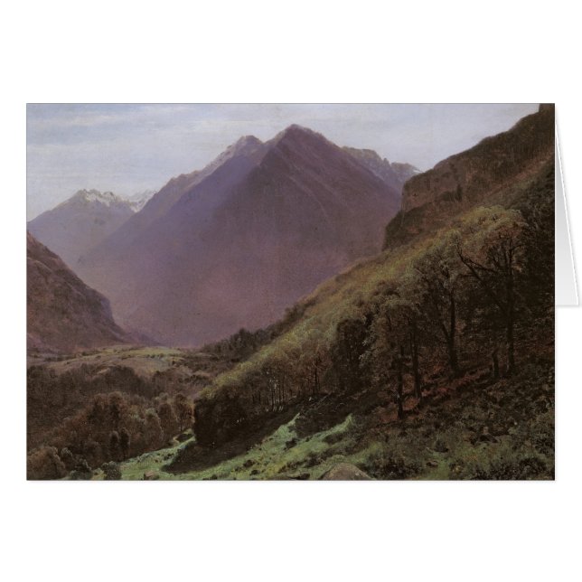 Cartão Estudo da montanha, c.1840-43 (Frente Horizontal)