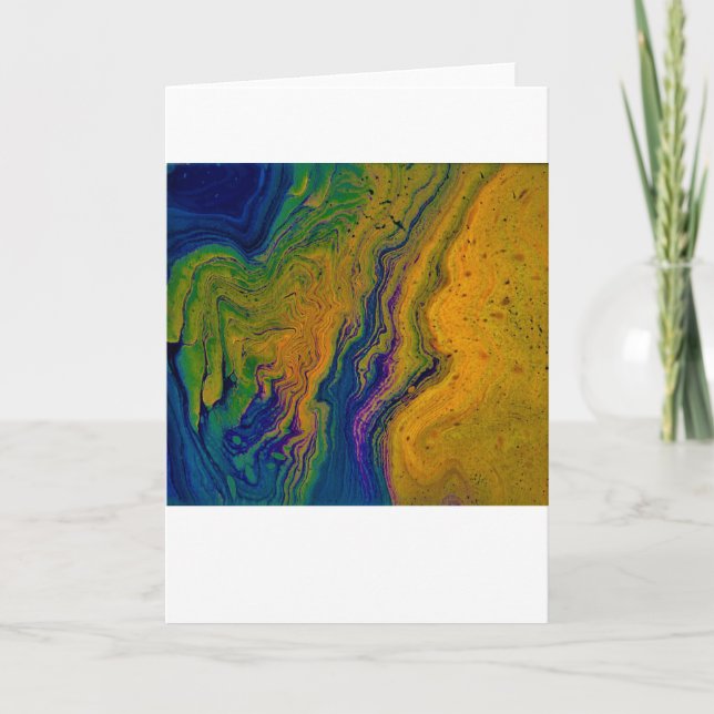 Cartão Estudo de cor abstrato 43, placa (Frente)