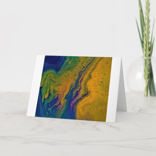 Cartão Estudo de cor abstrato 43, placa (Frente)