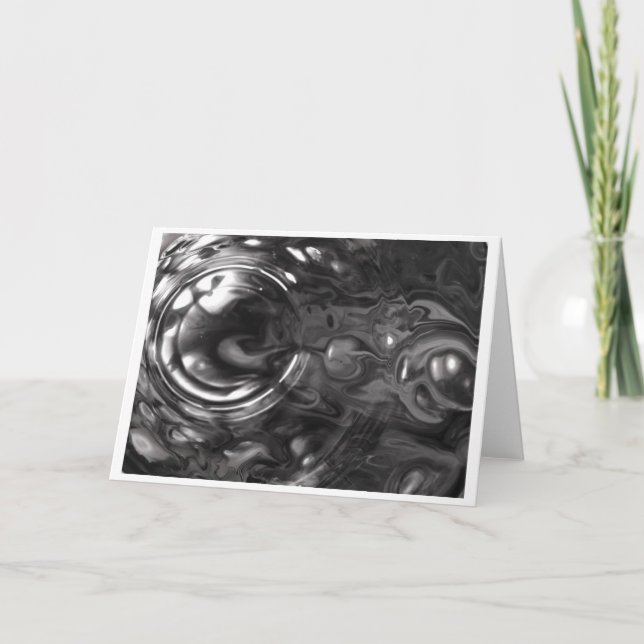 Cartão Estudo de cor abstrato 443/Noir, placa (Frente)