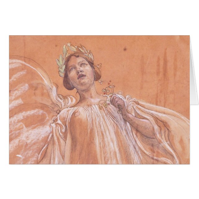 Cartão Estudo de Jenny Lind (Frente Horizontal)