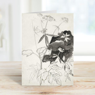 Cartão Estudo de Planta Carel Adolph Cachet