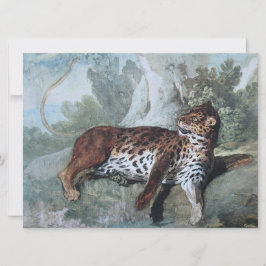 Cartão Estudo de um Leopardo (por Jean-Baptiste Oudry)