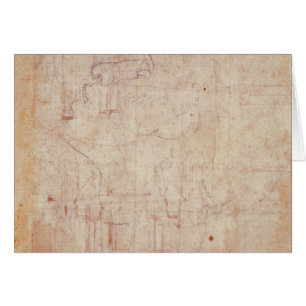 Cartão Estudo de uma cabeça, 1525-26