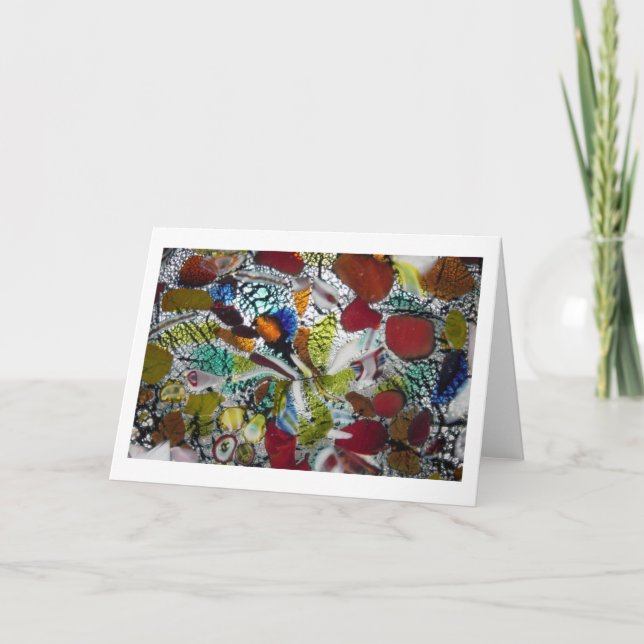 Cartão Estudo do detalhe da fusão de Murano (Frente)